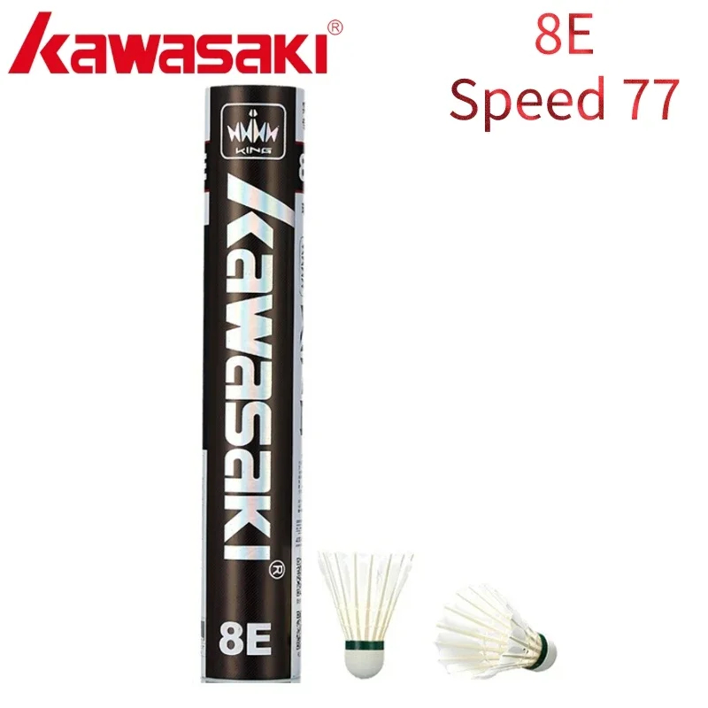 Badminton Raket - Kawasaki Feather Shuttlecock 8E Professional Indoor