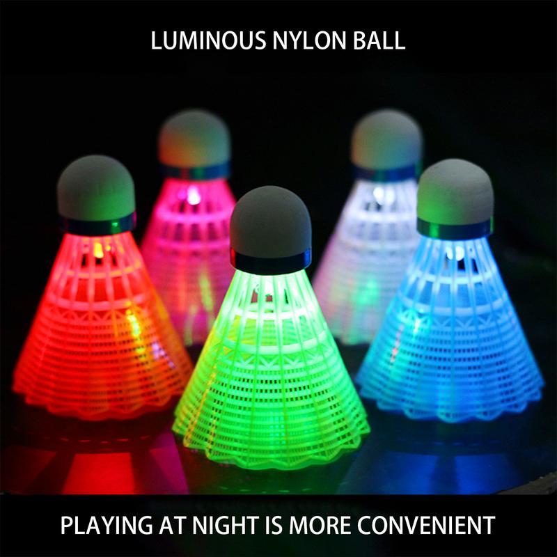Badminton Raket - 3/4pcs Lighting Badminton Dark Night Colorful