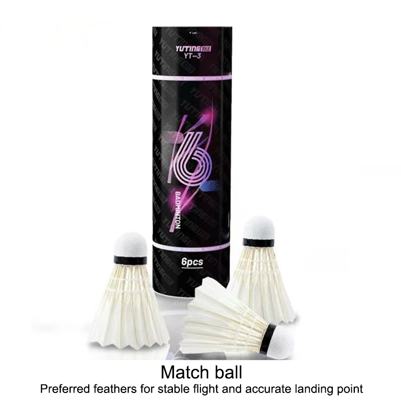 3/6Pcs White Goose Feather Bad - Badminton Shuttlecock 评论和价格