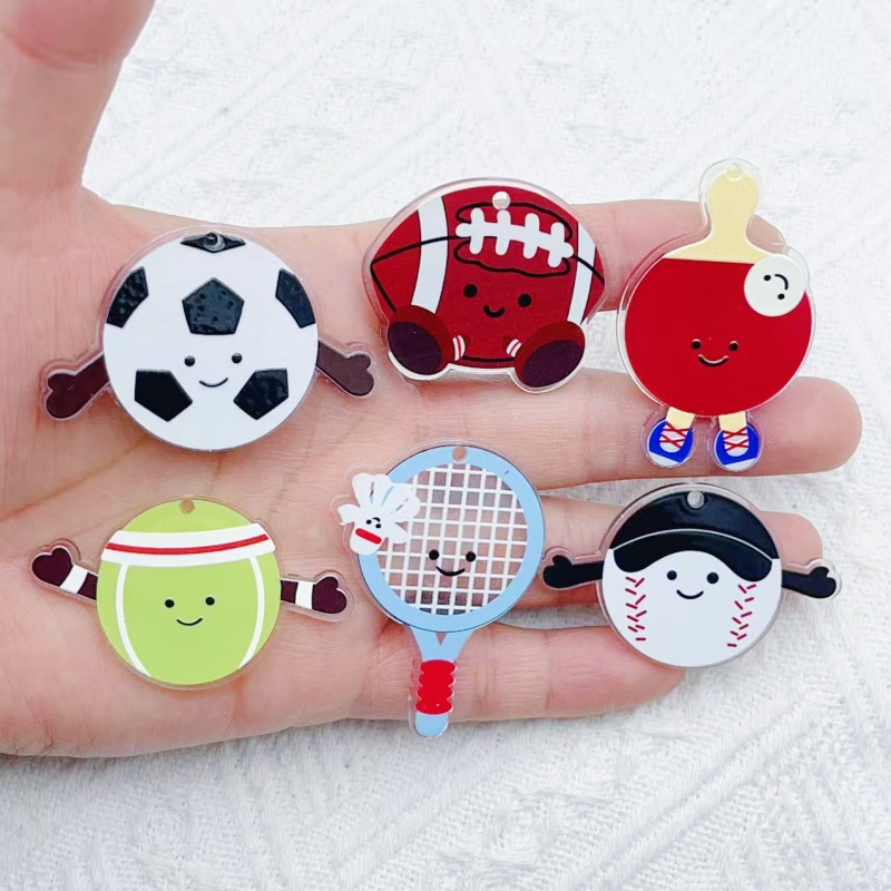 10Pcs Acrylic rugby football b - Badminton Date 评论和价格