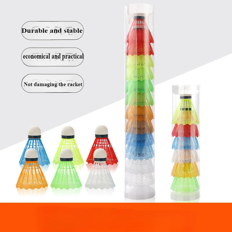 12 Pcs/Set Colorful Shuttlecoc - Badminton Shuttlecock 评论和价格