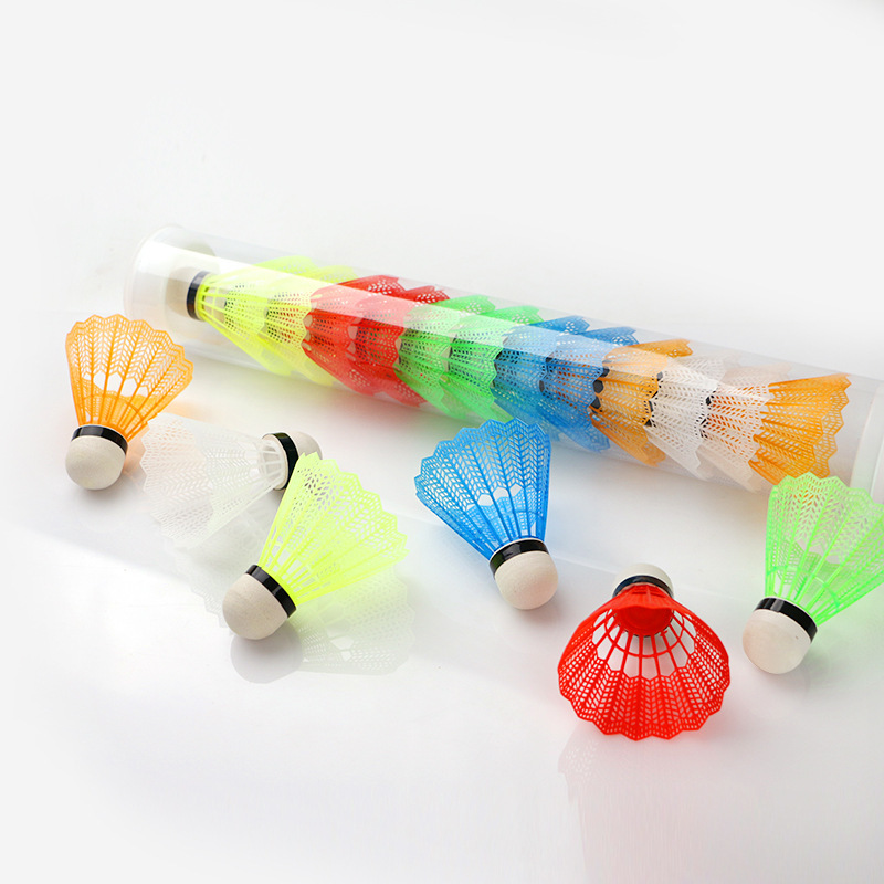 12 Pcs/Set Colorful Shuttlecoc - Badminton Shuttlecock 评论和价格