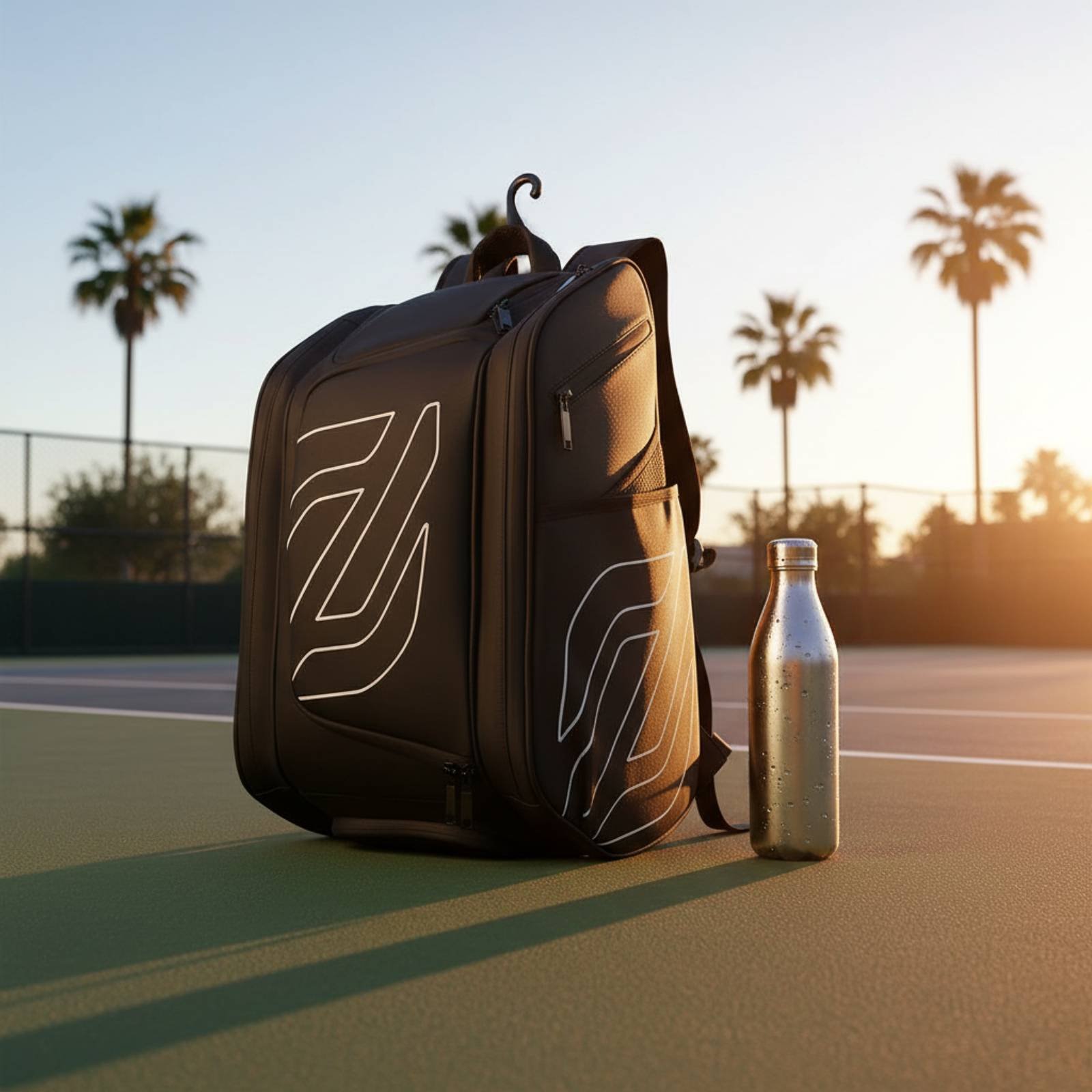 Pickleball Backpack Side Pocke - Badminton Field 评论和价格