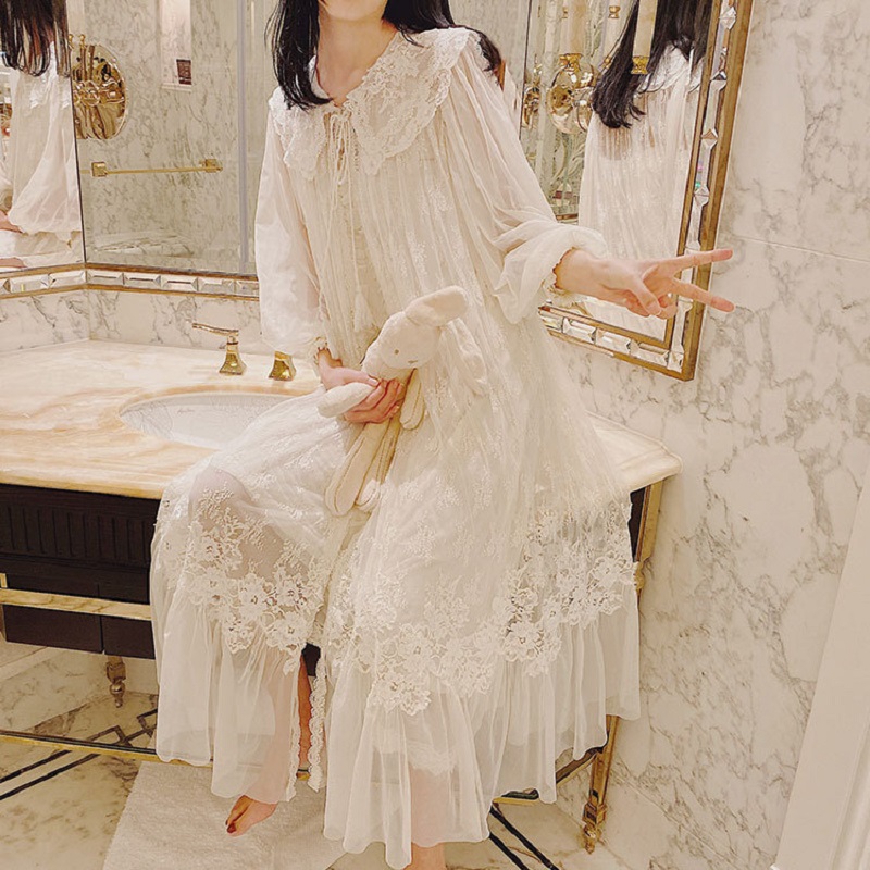 Vintage Luxury White Lace 2Pcs - Badminton Victory 评论和价格