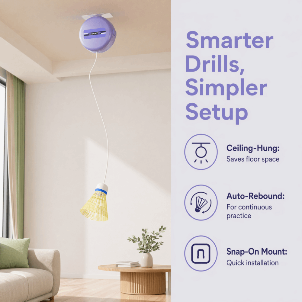 8pcs Ceiling Mounted Badminton - Badminton Field 评论和价格